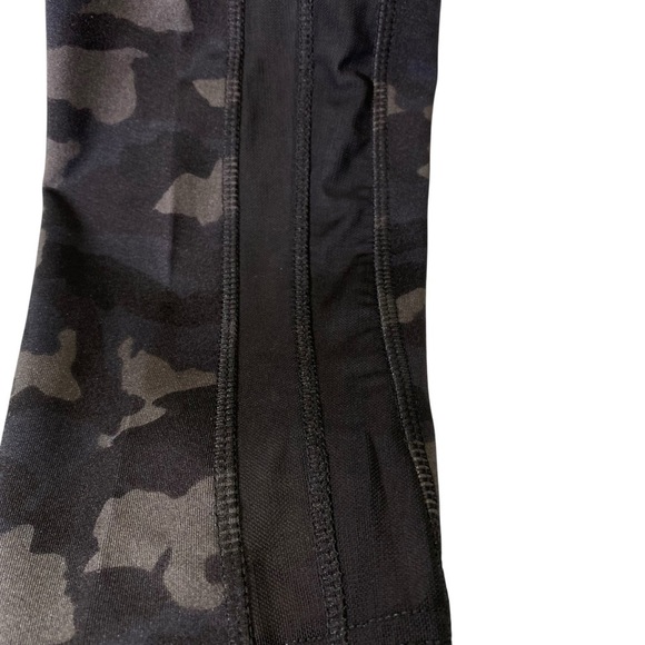 MARISSA OLIVIA Women's size XL Black Gray Camouflage Leggings Elastic Waistband - Picture 8 of 9